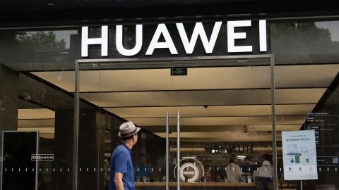 The Huawei flagship store in Shanghai, China, September 27, 2023. 